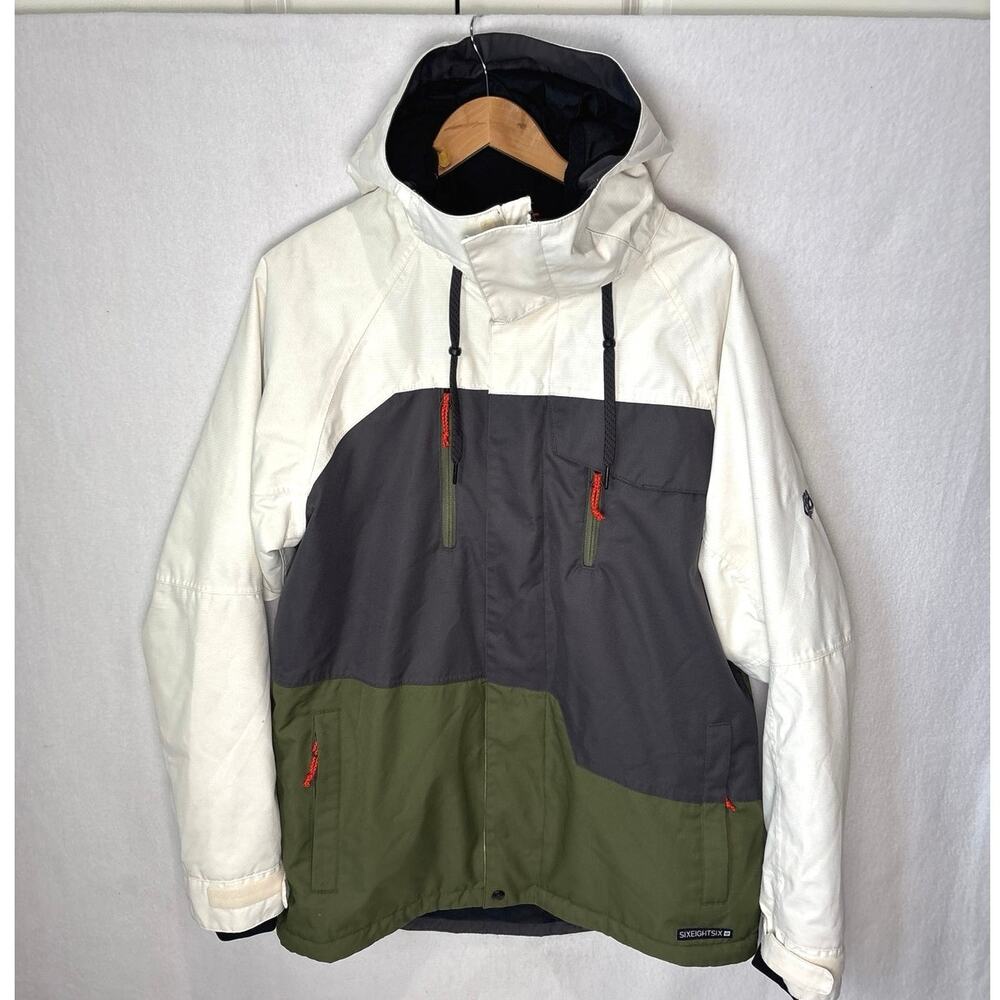 686 Men's Full-Zip Hoodie infiDRY 10K Snowboarding Jacket Size Medium